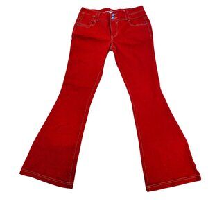Vintage Style Flare‎ Leg Jeans, Size 11 Rust Color.